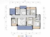 大坤时代豪庭_4室2厅2卫 建面124平米