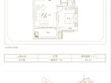 塞纳公园_1室2厅1卫 建面66平米