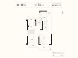 新能源天骄望_2室2厅1卫 建面73平米