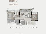 科学城凤玺台_3室2厅2卫 建面99平米