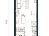 Smart地铁公寓_1室1厅1卫 建面32平米