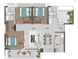 岭南珠实开建公园海_3室2厅2卫 建面118平米