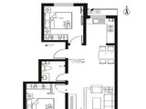 山水文园二期_2室2厅1卫 建面90平米