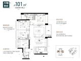 明溪花园_4室2厅2卫 建面101平米