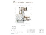 城投置地国宾璟园_4室2厅2卫 建面144平米