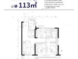 保利上城_3室2厅2卫 建面113平米