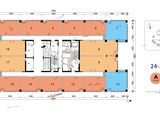 保利上城_商办24-31F平面图 建面71平米