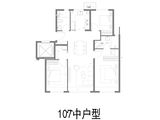 璀璨公元_3室2厅2卫 建面107平米