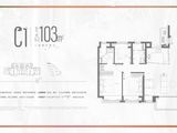 招商时代乐章_3室2厅2卫 建面103平米