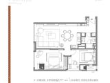 南京信泰中心_2室2厅1卫 建面110平米